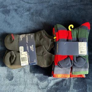 Polo Ralph Lauren Sport Socks & Reebok low cut men's socks